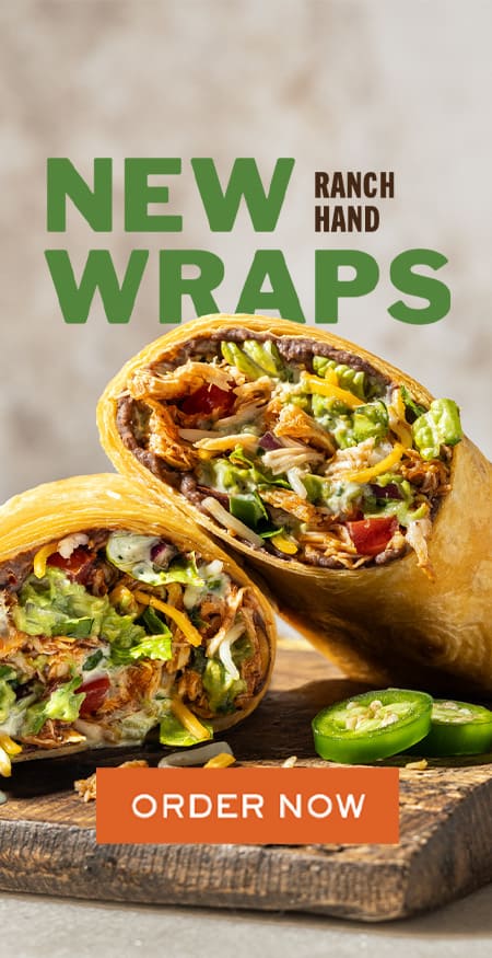 Cowboy Chicken Wraps | Southwest Wrap & Chicken Avocado Wrap | Cowboy ...
