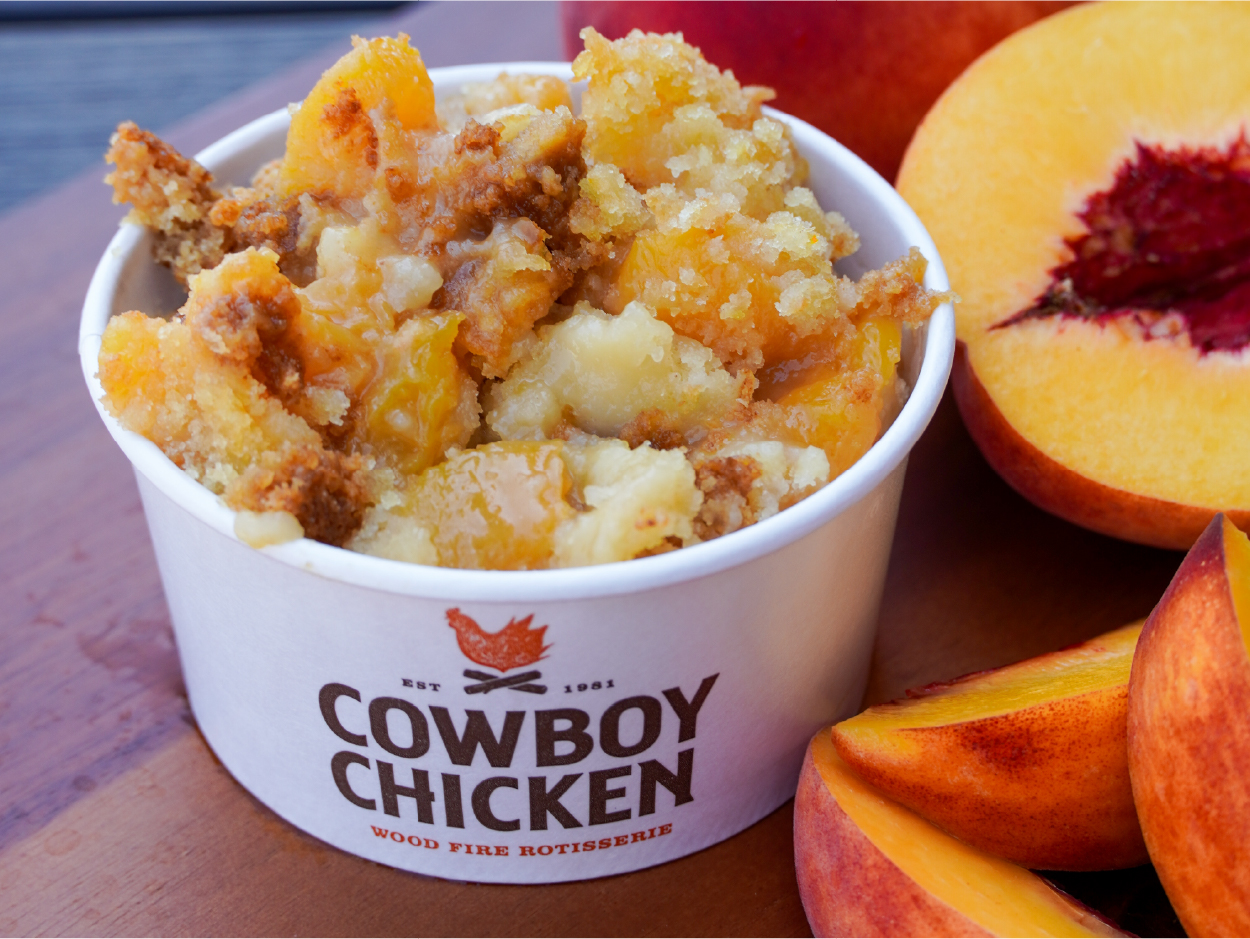 Free Peach Cobbler in the App